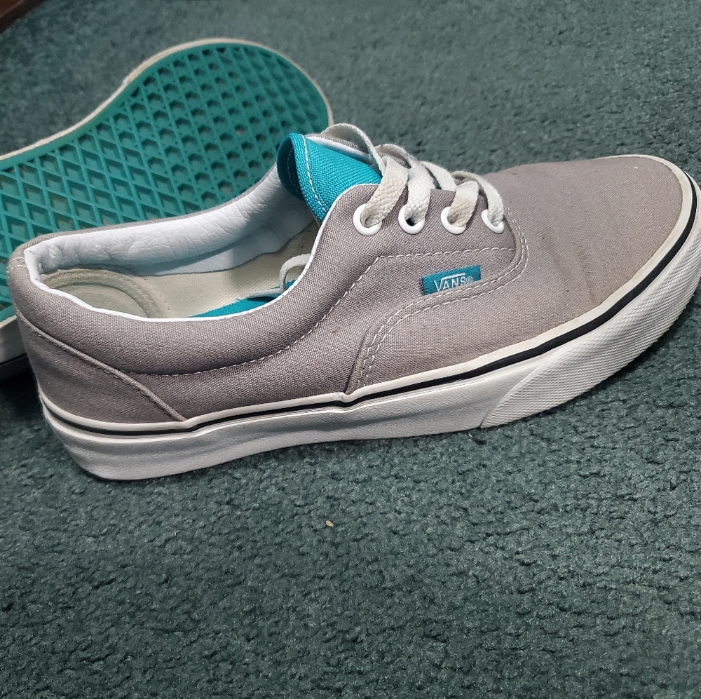Grey&Turquoise Authentic Vans